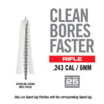 Real Avid Bore-Max Speed Jag Rifle - .243/6mm - 8/32" Thread, incl 25 Speed Patches