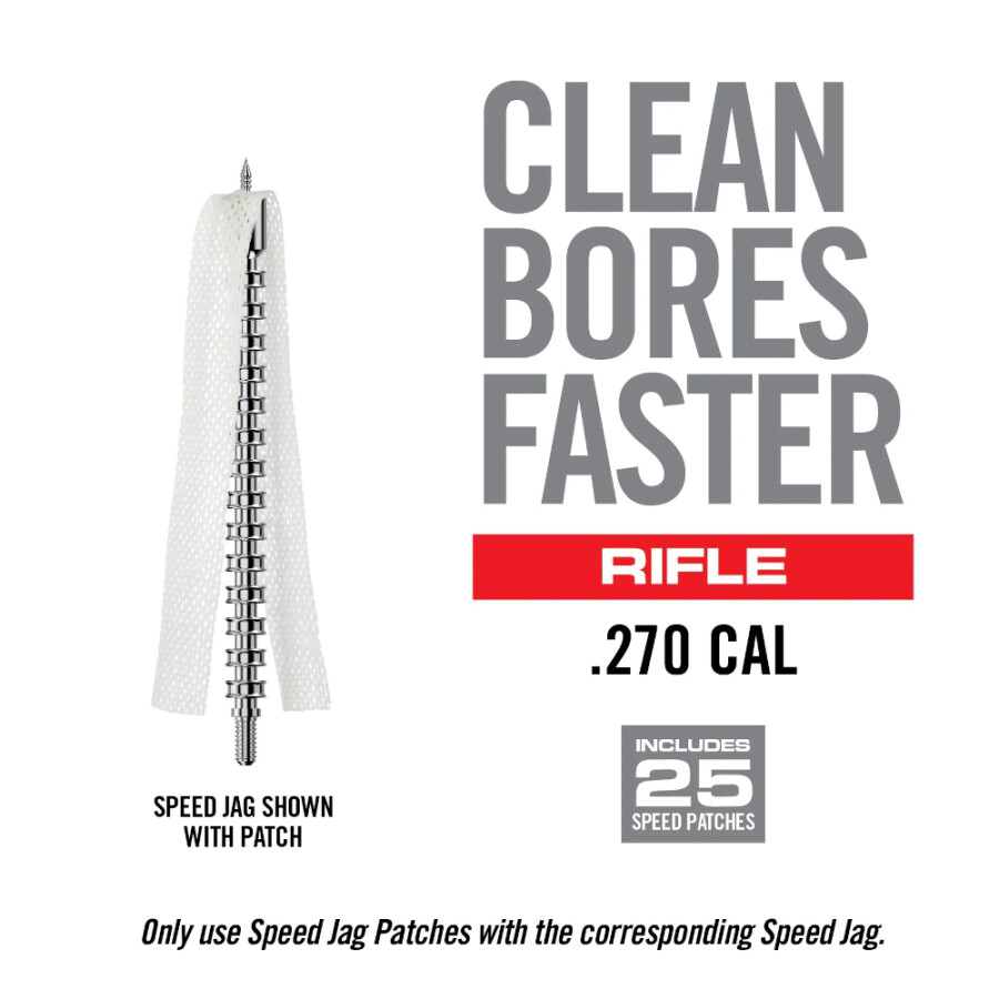 real-avid-bore-max-speed-jag-rifle-3522 Real Avid Bore-Max Speed Jag Rifle - .270 - 8/32" Thread, incl 25 Speed Patches - Afbeelding 1