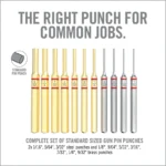 Real Avid Accu-Punch Brass & Steel Pin Punch Set, 11-Piece - Afbeelding 3