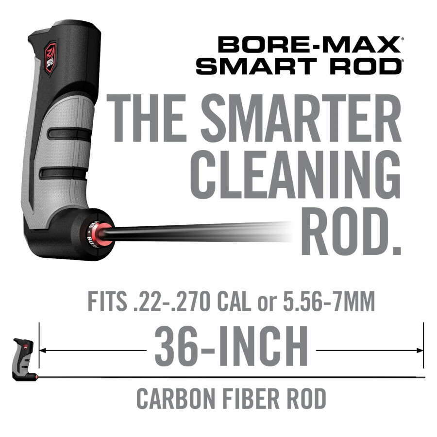 real-avid-bore-max-smart-rod-rifle-22 Real Avid Bore-Max Smart Rod Rifle - .22-.270/5,56-7mm - Carbon Fiber, Lenght 36" - Afbeelding 1